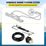 Hydraulic Outboard Steering System Kit (90 horsepower) Accessories Kit (for marine use) Cylinder and Pipeline, Marine Hydraulic Pump, Outboard Steering Device, Ship Rudder Control Device image 3