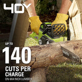40V 16-inch electric saw, equipped with 4Ah USB battery (power bank) and standard charger image 2