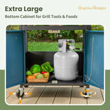 Burner Propane Gas BBQ Grill with Side Burner & Porcelain-Enameled Cast Iron Grates, 42,000 BTU Output Stainless Steel Grill for Outdoor Cooking Kitchen and Patio Backyard Barbecue-Captiva image 4