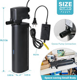 600GPH Cold Plunge Filter Small Pool Filter for Up to 1000 Gal Ice Bath Hot Tub Cloudy Water Cleaner with Green Clean Machine fof Cold Pod image 3
