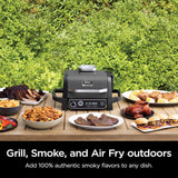 7-in-1 Multi-functional (Barbecue, Slow Roast, Bake, Air Fry, Dehydration, Grill, Smoking) | Portable and highly weather-resistant | Capable of cooking up to 6 steaks and 30 hot dogs | Includes wood pellet fuel image 2