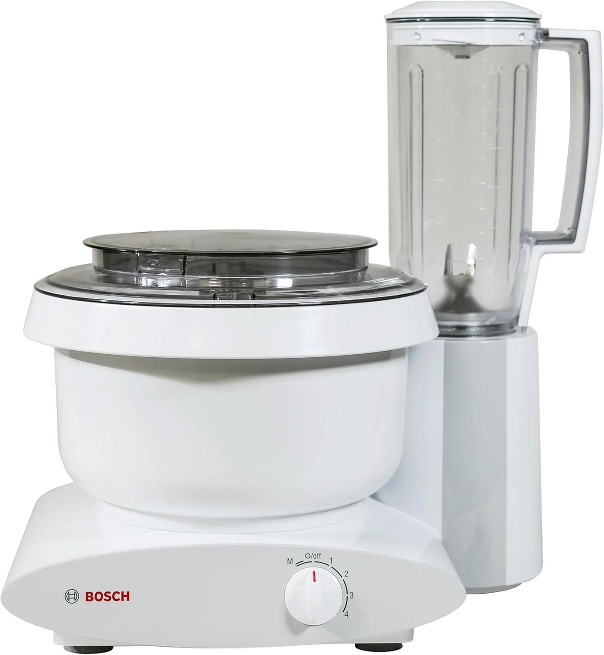 Blender: 500 watts, 6.5-gallon capacity, with corded mixing paddle, dough hook, and nutritional machine dough extension hook combo set