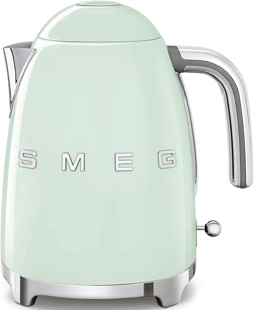 Retro style 7-tank electric kettle, featuring automatic power-off function, detachable base and water level indicator, with matte Canobrandt finish.