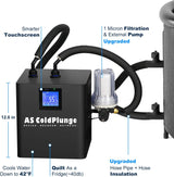 Ice Bath Water Chiller for Cold Plunge Tubs, 1/3 HP Upgraded Ice Bath Chiller with External Filter Water Pump, Ideal for Cold Plunge Recovery Ice Bath Tubs Home Use 110V Cooling Chiller image 4