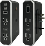 Austere VII Series Wall Power, 4 Outlets Surge Protector Power Strip, 2 USB C & 1 USB A, 2.4 amps, 45W & 20W Power Delivery | 3500 Joules, EMI/RFI Filtering, 6 Year Component Guarantee