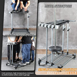 Metal Garden Tool Organizer Large Tool Rack Garage Storage Holder image 3