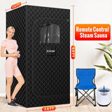 Upgraded Sauna Box for Relaxation, Detoxification, Portable Steam Sauna for Home with Steamer, 9 Levels, 2.6’ x 2.6’ x 5.9’ image 3
