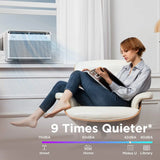U-Shaped Inverter Window Air Conditioner 12,000BTU with Open Window Flexibility, Robust Installation,Extreme Quiet, 35% Energy Saving, Smart Control, Alexa, Remote, Bracket Included (Renewed) image 3