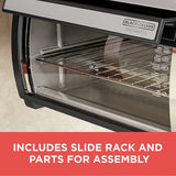 BLACK DECKER SpaceMaker Under Counter Toaster Oven, Digital Controls, Black/Stainless Steel, Fits 9-测-- Pizza or 4 Slices image 4
