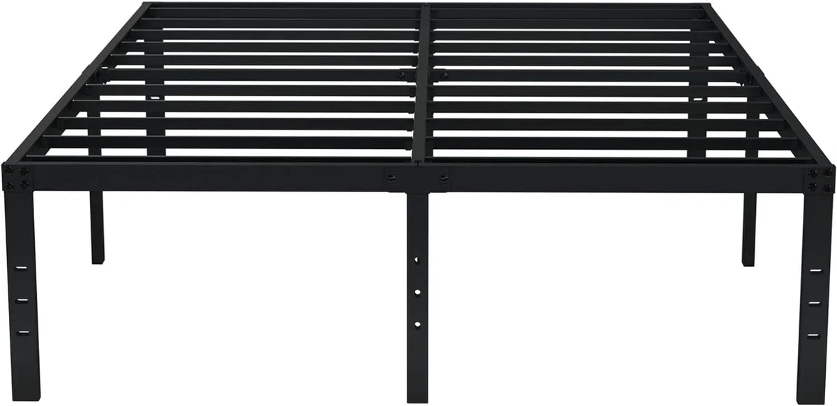 EMODA Queen Bed Frame No Box Spring Needed 18 Inch Heavy Duty Metal Tall Platform Bed Frame