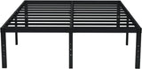 EMODA Queen Bed Frame No Box Spring Needed 18 Inch Heavy Duty Metal Tall Platform Bed Frame
