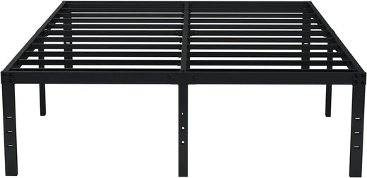 EMODA Queen Bed Frame No Box Spring Needed 18 Inch Heavy Duty Metal Tall Platform Bed Frame