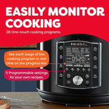 10-in-1 Pressure Cooker, Slow Cooker, Rice/Grain Cooker, Steamer, Sauté, Sous Vide, Yogurt Maker, Sterilizer, and Warmer, Includes App With Over 800 Recipes, Black image 2