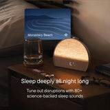 Sunrise alarm clock, audio equipment, smart lamp (rubber material) - White noise mode, screen-free sleep program image 2
