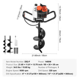 52cc 1450W Auger Post Hole Digger image 4