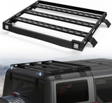 Full Size Roof Rack Cargo Basket Compatible with 2010-2024 Toyota 4Runner 5th Gen with 4 Lights, Overland Rooftop Luggage Storage Holder, Platform Style Cargo Carrier for Outdoors Gear image 4