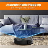 Robot Vacuum and Mop with Self-Emptying, 5000Pa Robotic Vacuum with LiDAR Navigation, Mapping, 60-Day Hands-Free Cleaning, No-Go Zones,Wi-Fi/App/Alexa Control, Ideal for Pet, Hard Floors, Carpet image 2