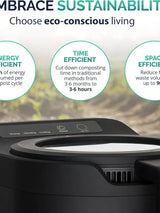 Electric Kitchen Composter 2.5L – Odorless Countertop Bin with Clear-View Lid, Smart Food Waste Disposal image 4