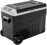 EUHOMY 12 Volt Refrigerator, 37QT(35L) Electric Cooler, Portable Freezer 12V/24V DC 110-240V AC, 12V Fridge -4--~68--, 12V Cooler with Wheels & 2 Baskets for Travel, Truck, Boat, Camping image 3
