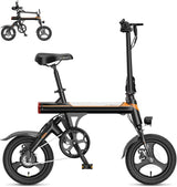 EB3 Electric Bike Adults 21mph, 500W Peak Motor, 270Wh Battery, Rear Suspension, 3 Levels Assist, 14" Folding Ebike for Adults and Teens, Complies to UL2849 image 3