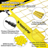 Adjustable volleyball training net equipment system (8x11 feet), suitable for adult outdoor or indoor volleyball practice, equipped with volleyball. image 4