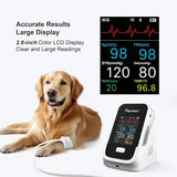 6 Parameters Veterinary Vital Signs Monitor,Bluetooth Veterinary Pulse Oximeter for Dogs, Rechargeable Blood Pressure Monitor for Pets,Oxygen Spo2 Monitoring Tools for Family Clinic Use image 2