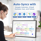 21.5 Inch Digital Calendar, Electronic Chore Chart, Smart Weekly and Monthly Planner 1920 * 1080P IPS Touchscreen Wall and Desk Calendar for Family Schedules, White image 3