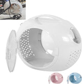Portable pet backpack-style transportation case, space capsule-style backpack-style pet backpack, suitable for small dogs, cats and small pets (white version) image 2