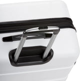 Expandable suitcase with rotating wheels, black image 2