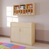 Foundations Wall- Mounted Diaper Organizer for Daycares, 3 Large & 8 Small Storage Compartments, Wood Construction, Maximum Durability image 2