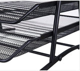 Metal Mesh 2 Tier Document Letter Tray Desk Organizer File Holder Magazine Notebook Organizer Office Supplies image 4