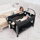 4 in 1 Portable Baby Crib Deluxe Nursery Center image 2