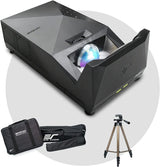 Projector ultra-short focal length portable outdoor family courtyard movie night projector, waterproof projector, 1080p resolution, 1500 lumens, supports Bluetooth and built-in battery, compatible with iOS TV platform image 3