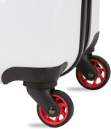 Expandable suitcase with rotating wheels, black image 4