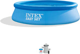 28167EH Easy Set Inflatable Swimming Pool Set: 15ft x 48in – Includes 1000 GPH Cartridge Filter Pump – Removable Ladder – Pool Cover – Ground Cloth image 2
