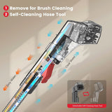 Portable Spot Cleaner Machine for Carpet and Upholstery, 15Kpa Powerful Suction for Pet Stain, Couche & Car, with Dual BrushHeads & Self-Cleaning System, Spot Cleaner for Area Rug, Stair and Furniture image 4