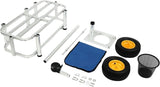 Fishing Cart, Pneumatic Tires, Beach Trailer with Large Cargo Basket, 176lbs Load Capacity, 35.4 * 15.7 * 9.8in Beach Cart Wagon，for Picnic image 2