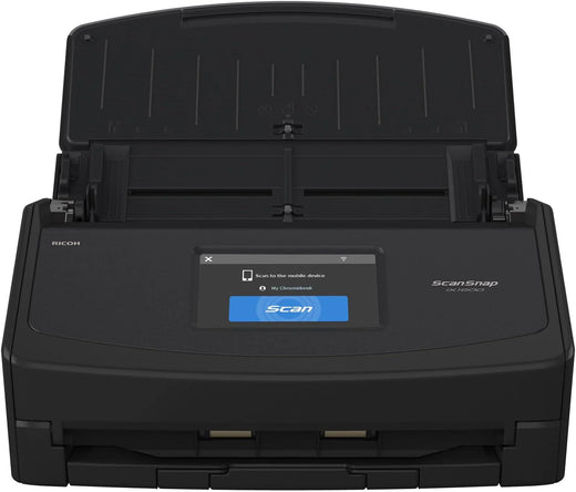 iX1600 Wireless or USB High-Speed Cloud Enabled Document, Photo & Receipt Scanner with Large Touchscreen and Auto Document Feeder for Mac or PC, 17 watts, Black