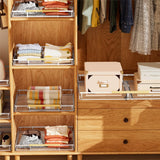 Adjustable sliding cabinet shelves, 3 pieces. Large drawer-style cabinet storage box, storage organizer under the kitchen sink. Bottom-mounted baskets, suitable for kitchens and bathrooms. image 3