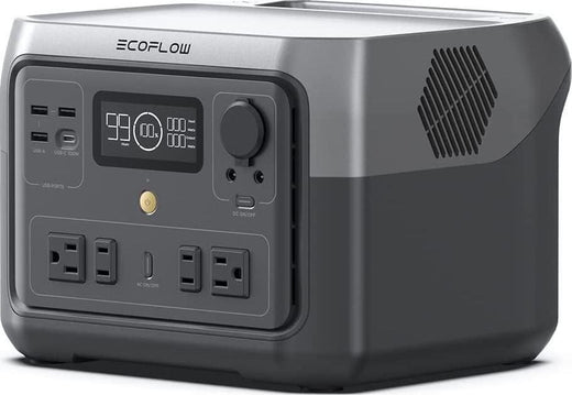 EcoFlow RIVER 2 Max Portable Power Station 512Wh Capacity.Solar Generator.1000W AC Output for Outdoor Camping.Home Backup.Emergency.RV.off-Grid