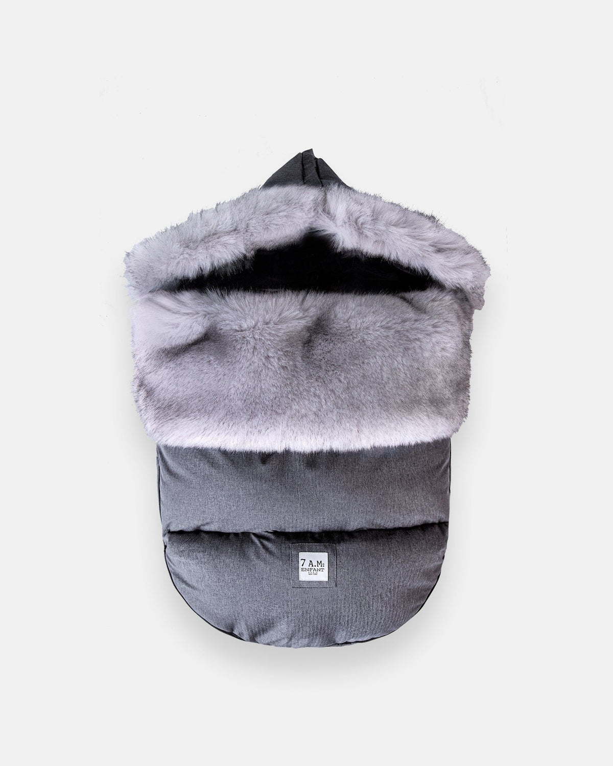 7AM Enfant PlushPod - Tundra Heather Grey Dark Faux, 0-18M