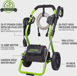 Greenworks 2000 Max PSI, 1.1 GPM (13 Amp) Electric Pressure Washer GPW2000-1RG image 2