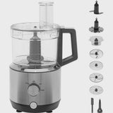 GE 550-Watt 12-Cup Food Processor with Accessories and Stainless Steel Blades, Stainless Steel image 4
