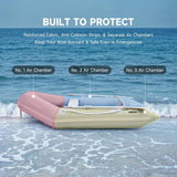 CREWORKS 7.5ft Inflatable Dinghy Boat, 2 Person 660lb Transom Sport Tender Boat with Pump Aluminum Oars Floor, Heavy Duty Inflatable Raft Kayak for Adults image 3