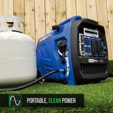 2300-watt dual-fuel portable digital inverter generator - Dual fuel (gasoline and propane), suitable for RVs and emergency use image 3