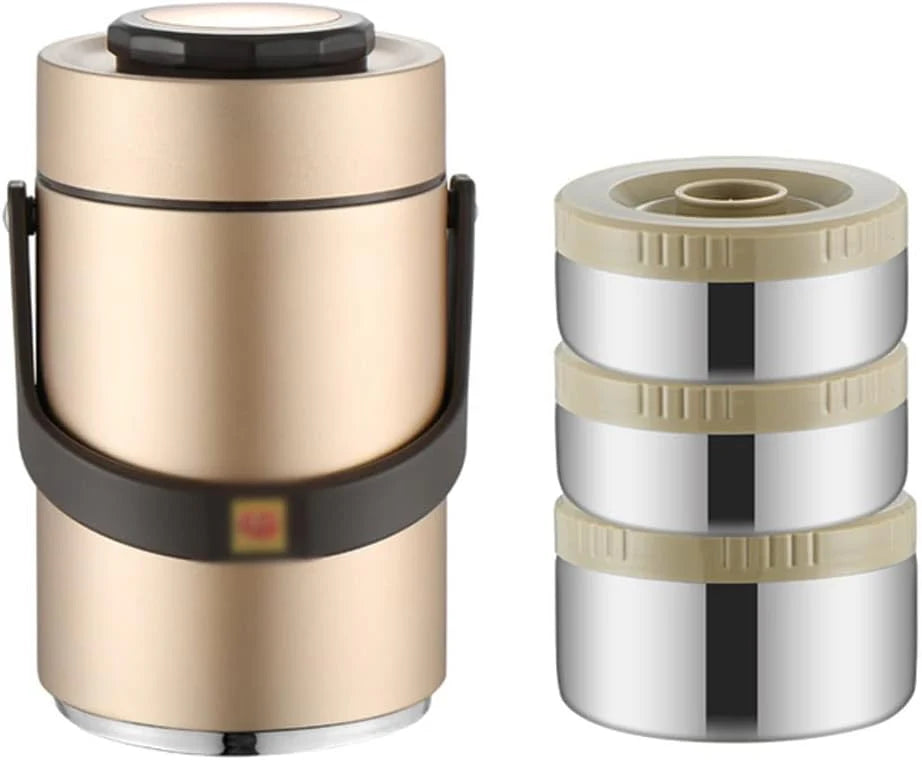 Portable Large Capacity Vacuum Insulation Bento Lunch Box Leak-Proof Food Storage Container Outdoor