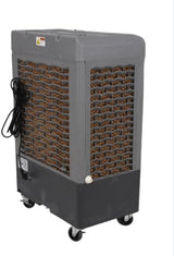 Portable Swamp Coolers - 1300 CFM MC18M Evaporative Air Cooler with 2-Speed Fan, 53.4 dB - 500 sq. ft. Coverage Evaporative Air Cooler Portable High Velocity Outdoor Cooling Fan by Hessaire - White image 2