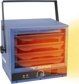 Electric vehicle garage heater, 7500-watt digital display fan-driven ceiling-mounted work area heater, featuring full-function remote control, 240-volt wired installation, with a 12-hour timer, is highly suitable for use in workplaces. image 2