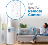 Portable Air Conditioner, 12,000 BTU (8,000 BTU SACC) for Rooms up to 550 Sq. Ft., Portable AC with Follow Me Remote Control and Window Kit, BPACT12WT, White image 4