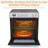 Front Control Electric Range Oven with 5 Cooktop Elements with 6 Cooking Power Options, Freestanding Oven, 5.0 cu. ft. Capacity Stainless Steel image 3